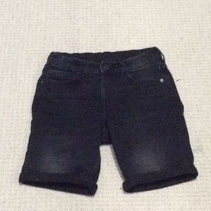 H&M black jean shorts